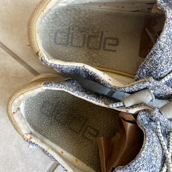 Hey Dude Wendy‎ Women Sz 8  Loafers Grey Slip On - Picture 8 of 12